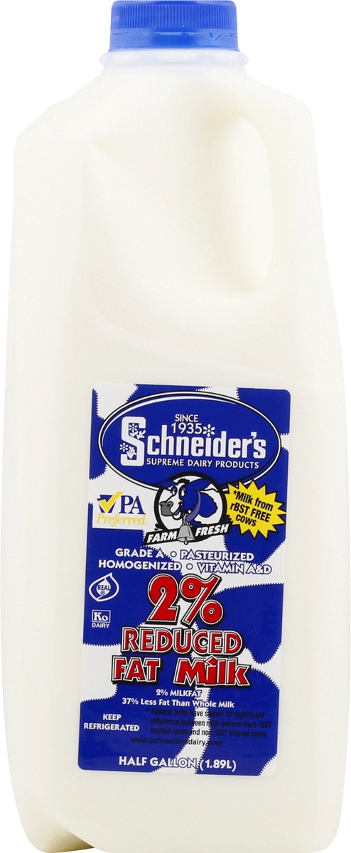 slide 1 of 13, Schneiders Milk, 2% Reduced Fat, 64 oz