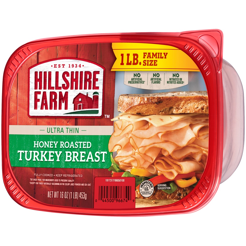 slide 4 of 6, Hillshire Farm Deli Select Ultra Thin Honey Roasted Turkey Breast, 16 oz