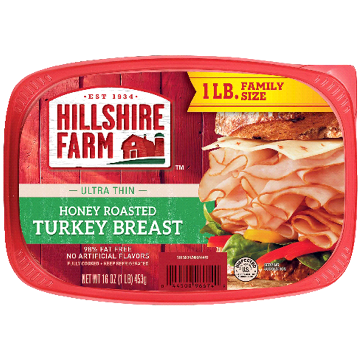 slide 1 of 6, Hillshire Farm Deli Select Ultra Thin Honey Roasted Turkey Breast, 16 oz
