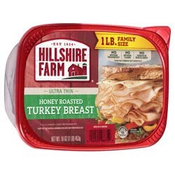 Hillshire Farm Ultra Thin Sliced Deli Lunch Meat, Honey Roasted Turkey Breast, 16 oz