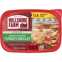 Hillshire Farm Ultra Thin Sliced Honey Roasted Turkey Breast Sandwich Meat, 16 oz