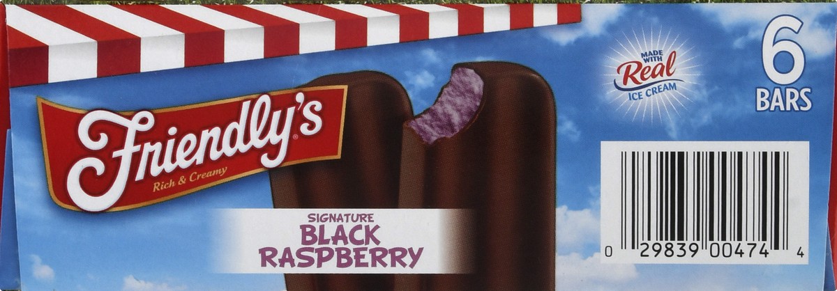 slide 14 of 14, Friendly's Ice Cream Bars - Signature Black Raspberry, 6 ct