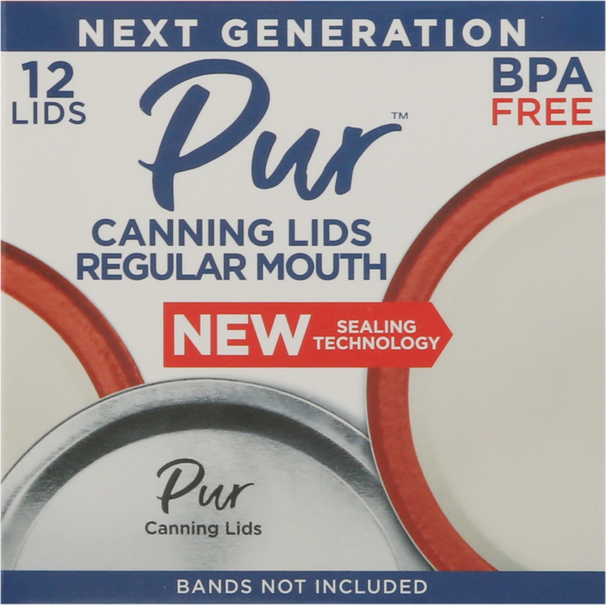slide 3 of 11, PUR Regular Mouth Canning Lids 12 ea, 12 ct