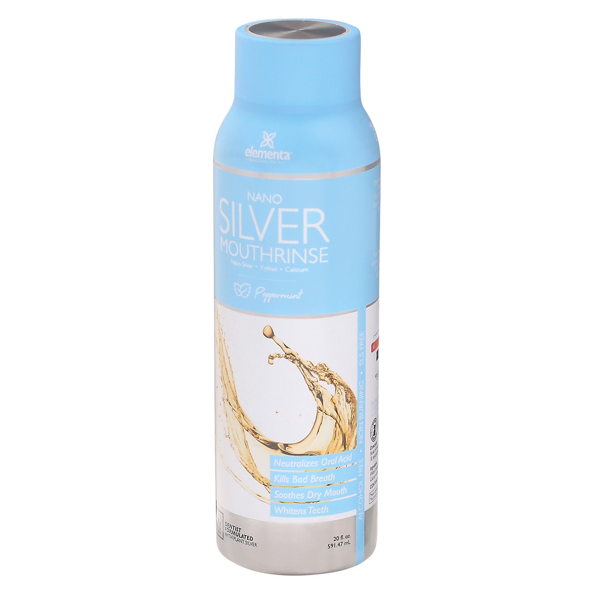 slide 8 of 13, Elementa Nano Silver Peppermint Mouthrinse 20 fl oz, 20 fl oz