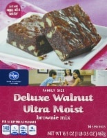 slide 1 of 1, Kroger Deluxe Walnut Ultra Moist Brownie Mix, 16.5 oz