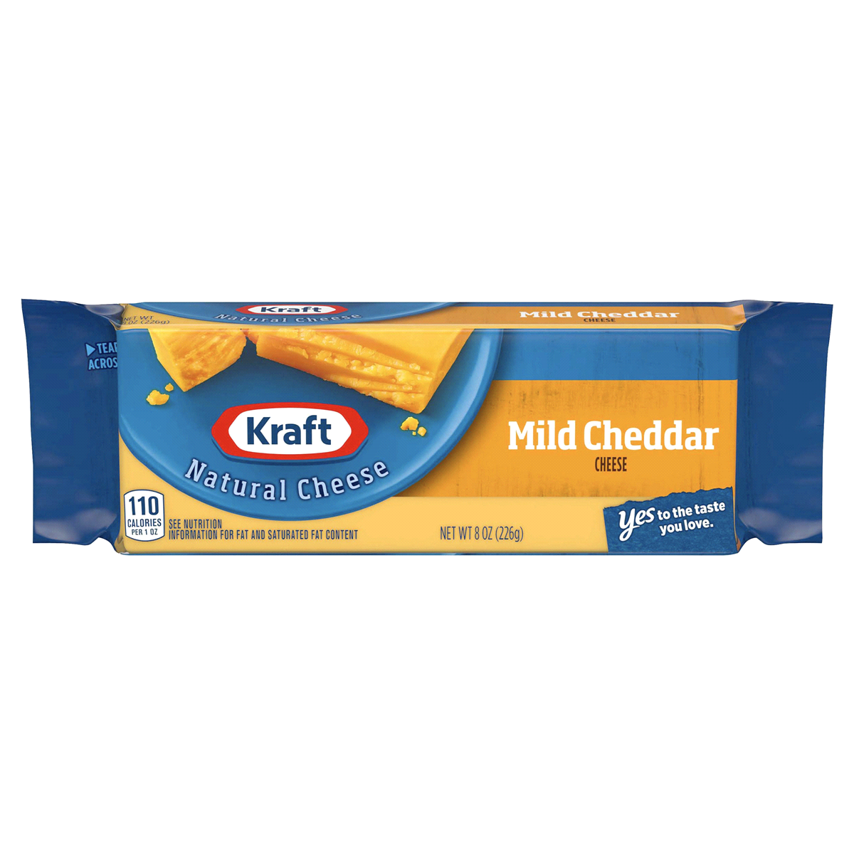 slide 1 of 8, Kraft Mild Cheddar Cheese, 8 oz