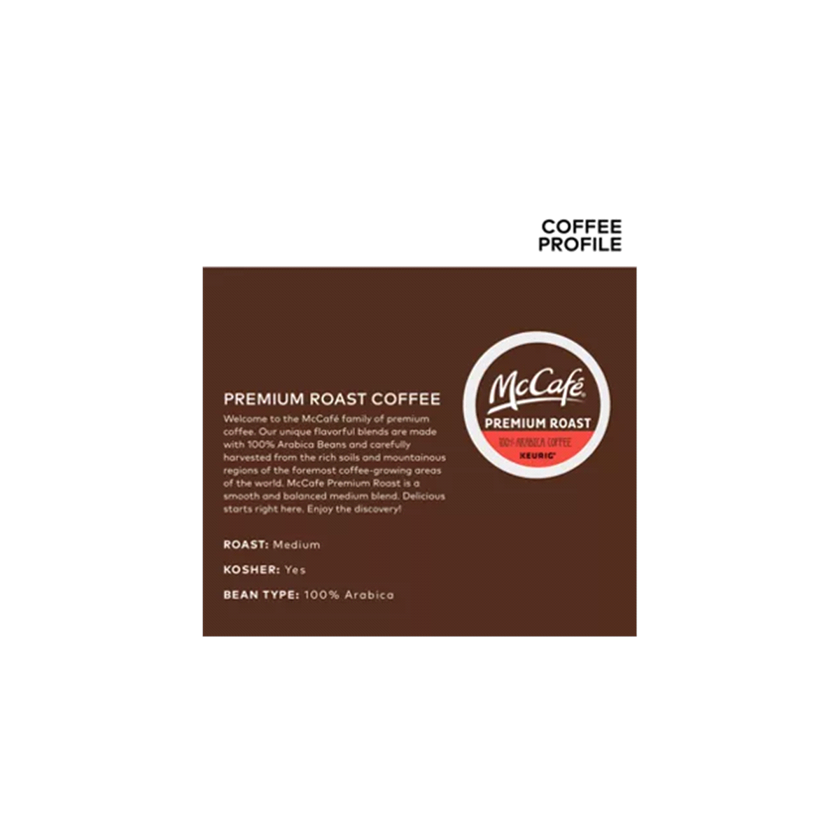 slide 9 of 9, McCafé Premium Roast Coffee Keurig K-Cup Pods - 48 ct, 48 ct