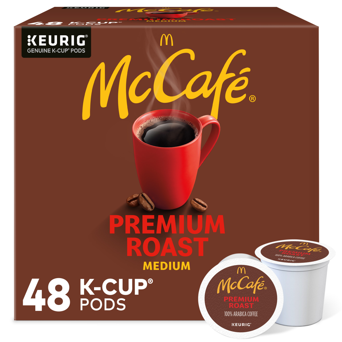 slide 1 of 9, McCafé Premium Roast Coffee Keurig K-Cup Pods - 48 ct, 48 ct