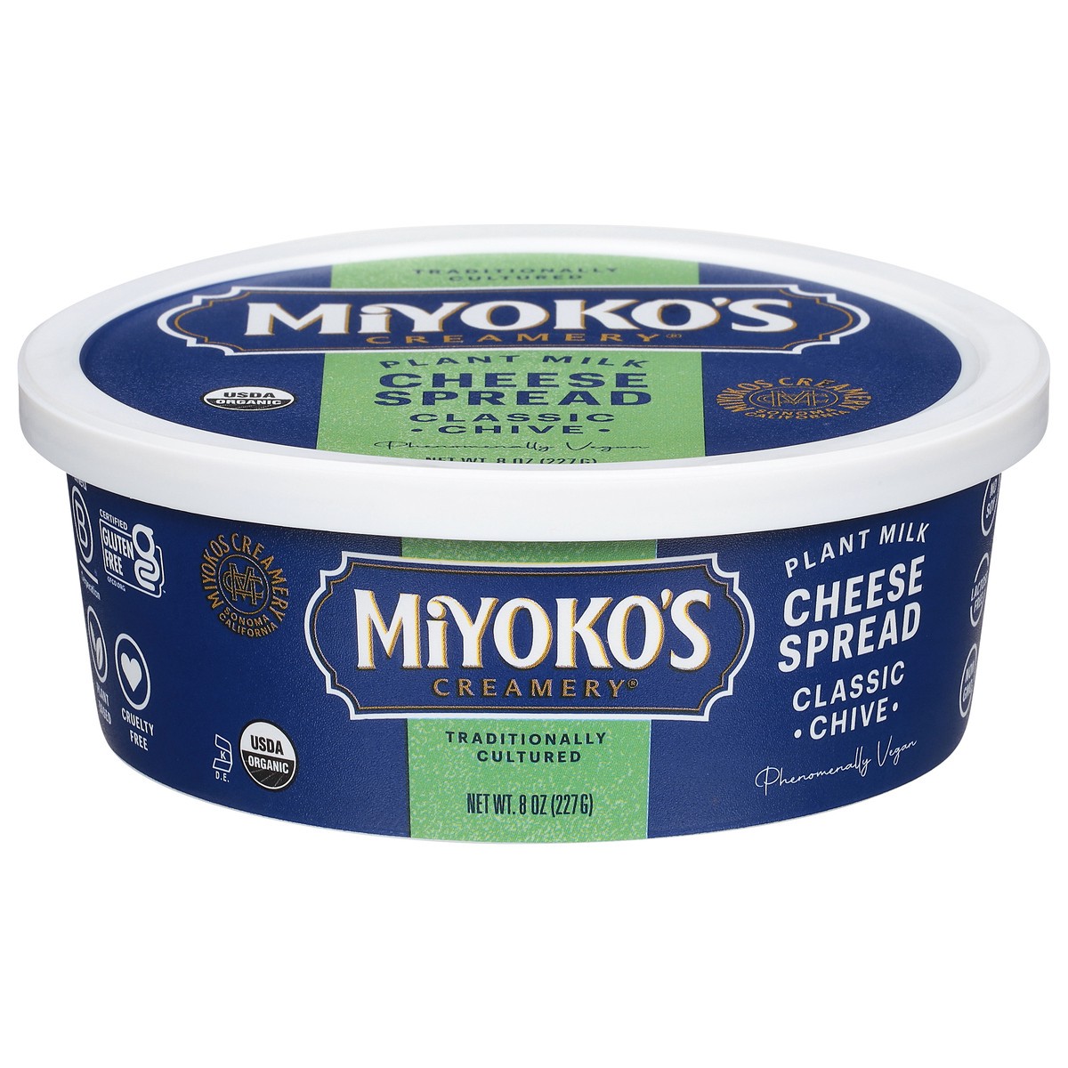 slide 12 of 14, Miyoko's Creamery Plant Milk Classic Chive Cheese Spread 8 oz, 8 oz