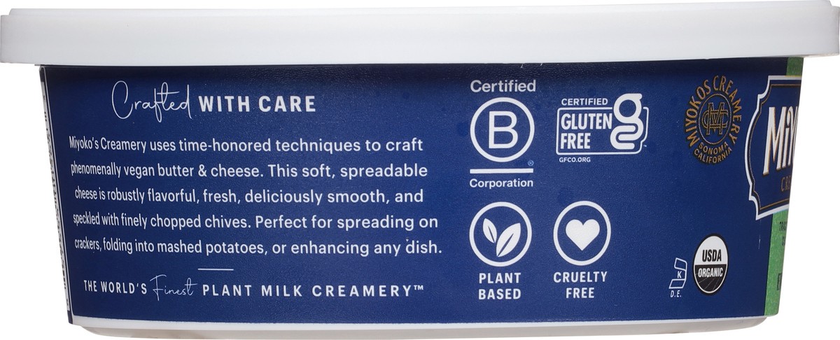 slide 8 of 14, Miyoko's Creamery Plant Milk Classic Chive Cheese Spread 8 oz, 8 oz
