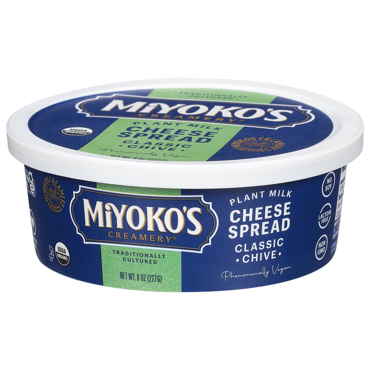 slide 9 of 14, Miyoko's Creamery Plant Milk Classic Chive Cheese Spread 8 oz, 8 oz