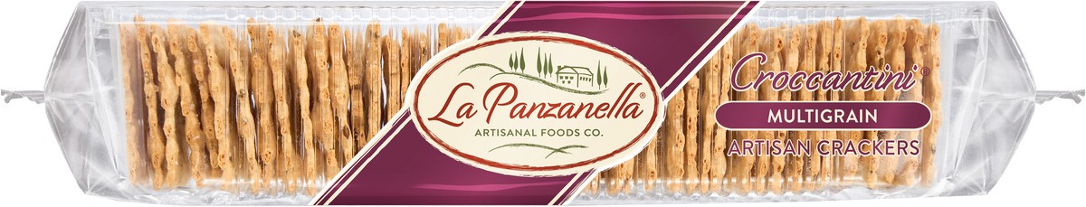slide 4 of 5, La Panzanella Croccantini Multigrain Artisan Crackers, 6 oz