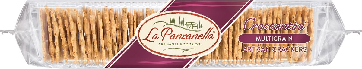 slide 5 of 5, La Panzanella Croccantini Multigrain Artisan Crackers, 6 oz