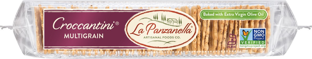 slide 5 of 5, La Panzanella Croccantini Multigrain Artisan Crackers, 6 oz
