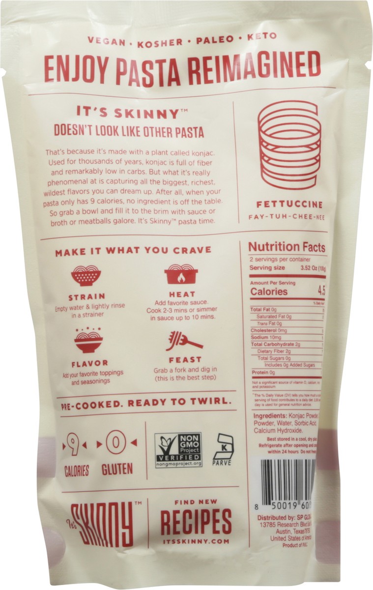 slide 7 of 11, It's Skinny Fettuccine Pasta 9.52 oz, 9.52 oz
