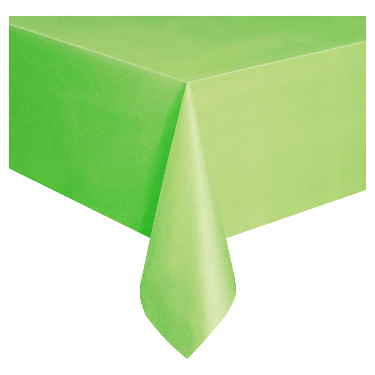 slide 1 of 1, Unique Industries Lime Green Plastic Table Cover, 2 ct