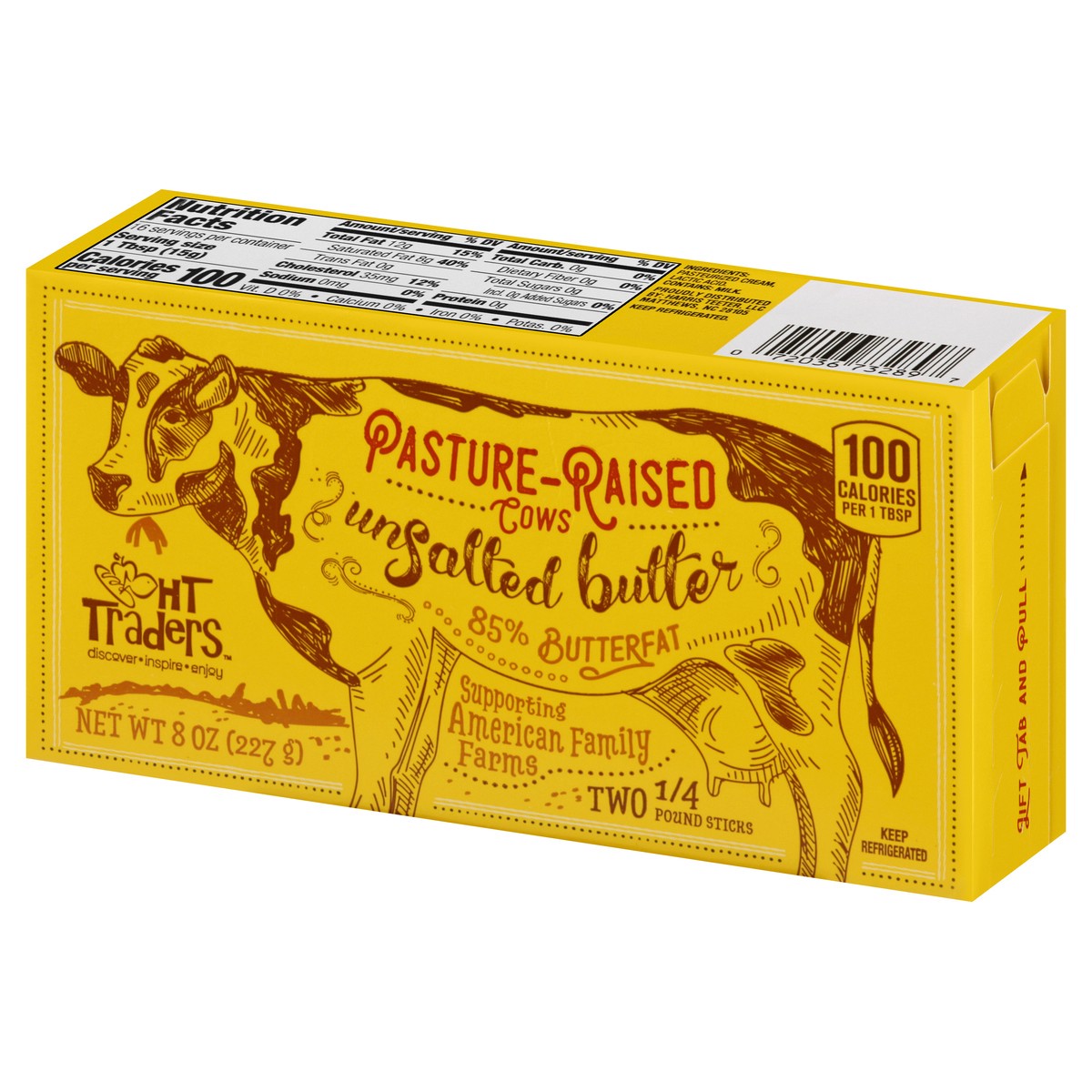 slide 11 of 13, Harris Teeter Trader Unsalted Butter, 1 ct