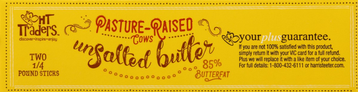 slide 13 of 13, Harris Teeter Trader Unsalted Butter, 1 ct