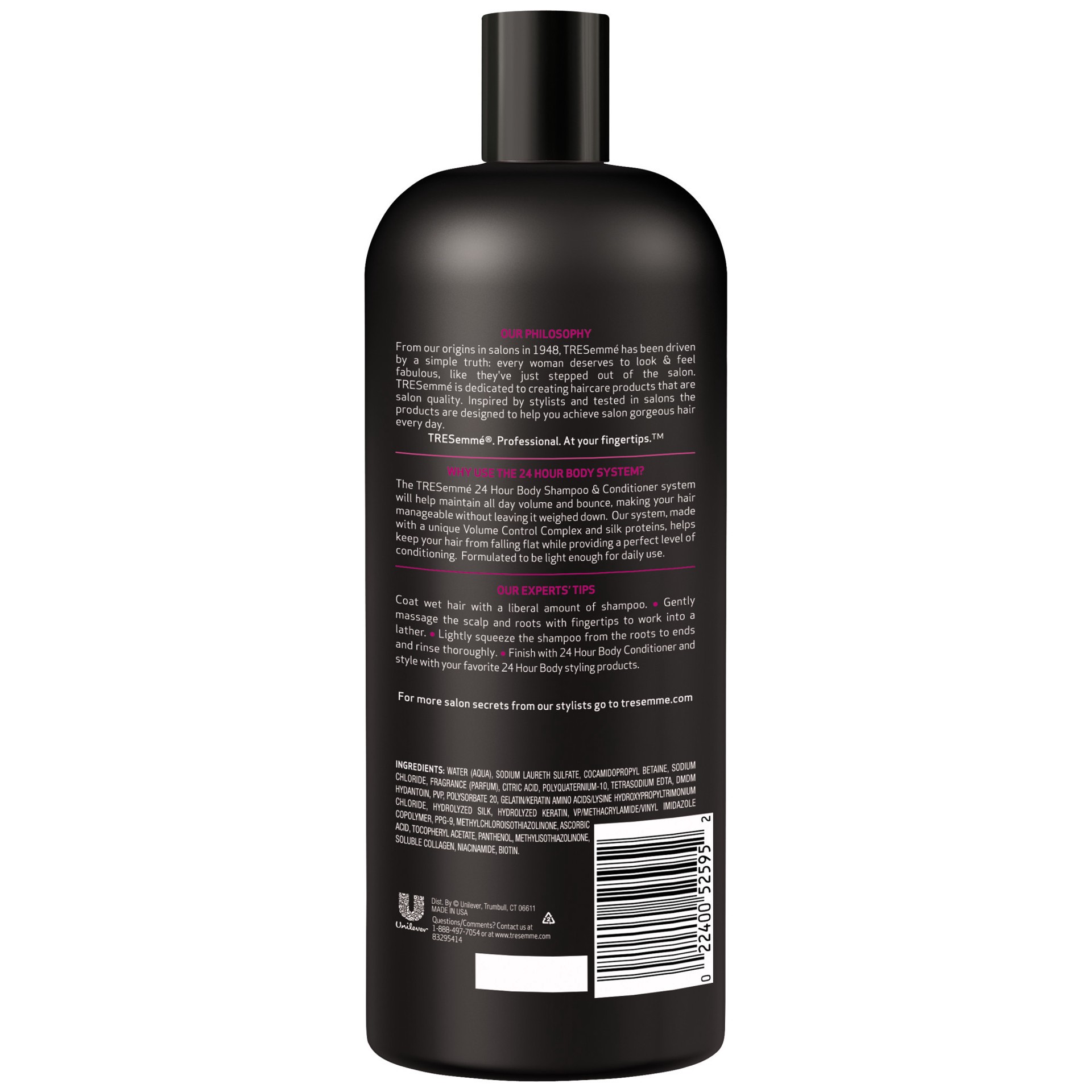 slide 2 of 2, TRESemmé Shampoo 24 Hour Healthy Vol, 32 oz, 32 oz