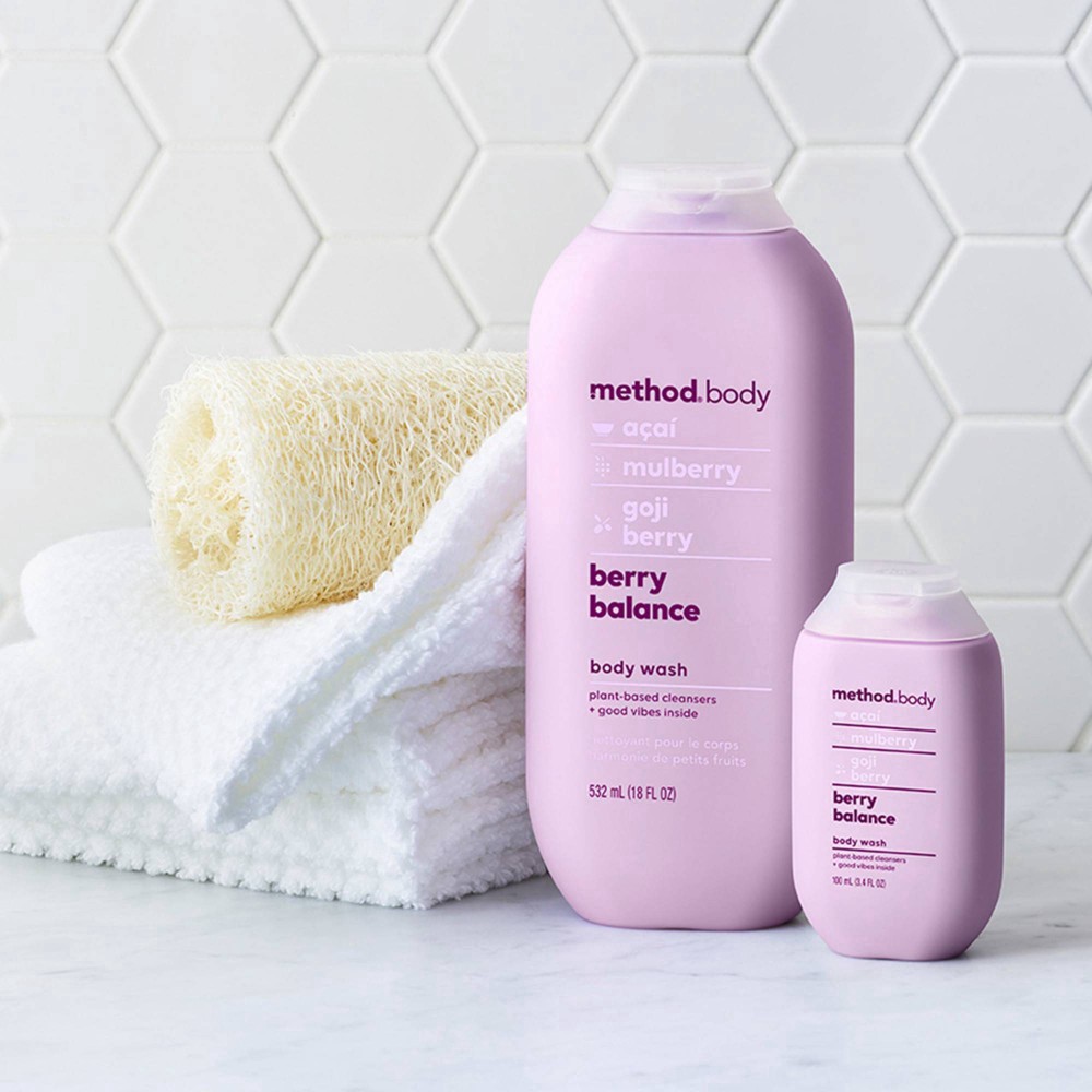 slide 8 of 9, method Body Wash, Berry Balance, 18 Ounces, 18 fl oz