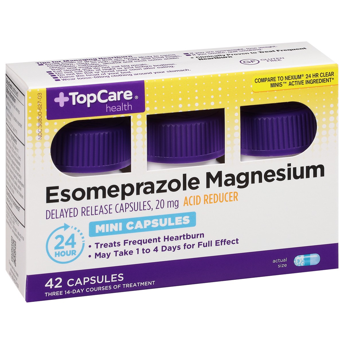 slide 2 of 11, TopCare Health 20 mg Esomeprazole Magnesium 42 Capsules, 42 ct