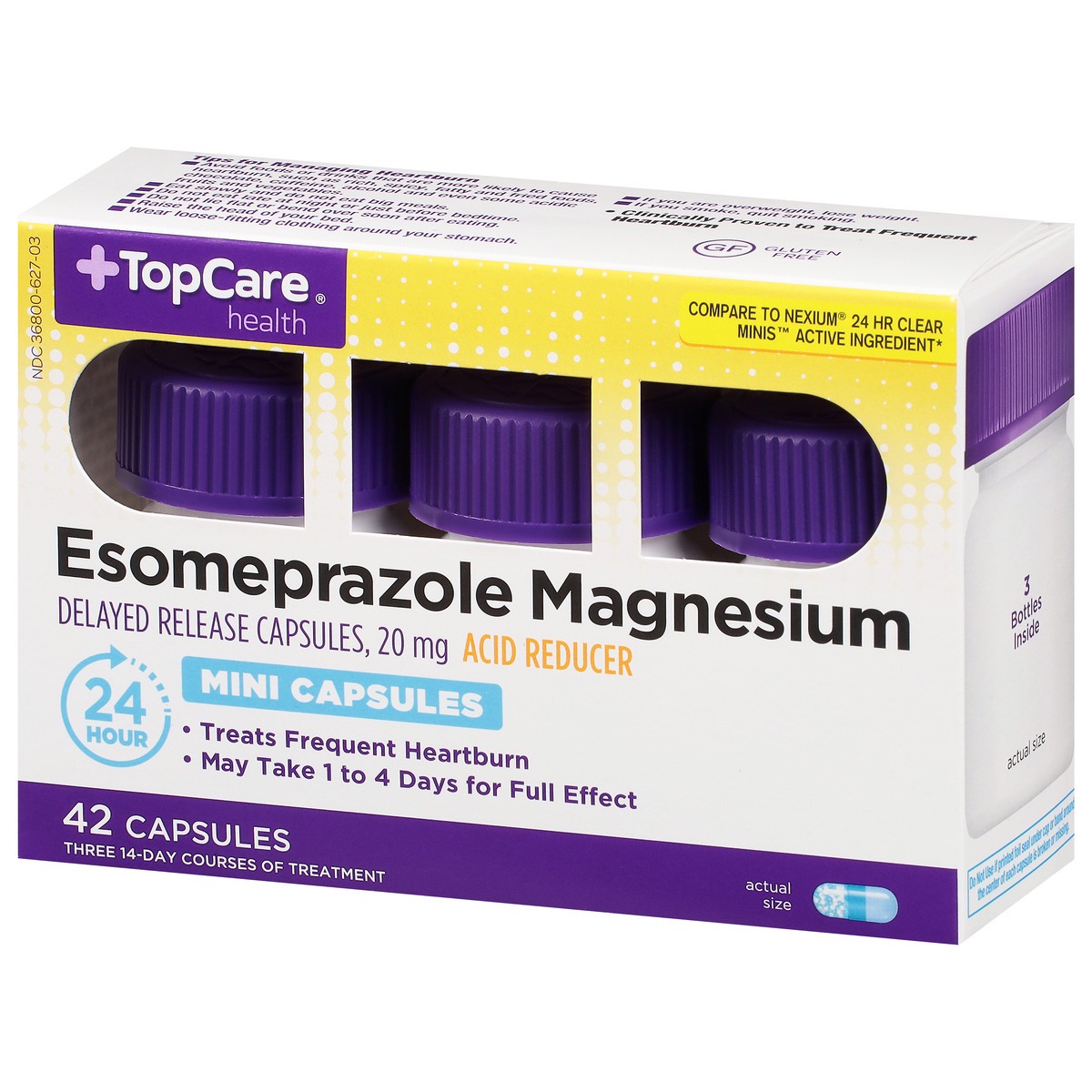 slide 3 of 11, TopCare Health 20 mg Esomeprazole Magnesium 42 Capsules, 42 ct