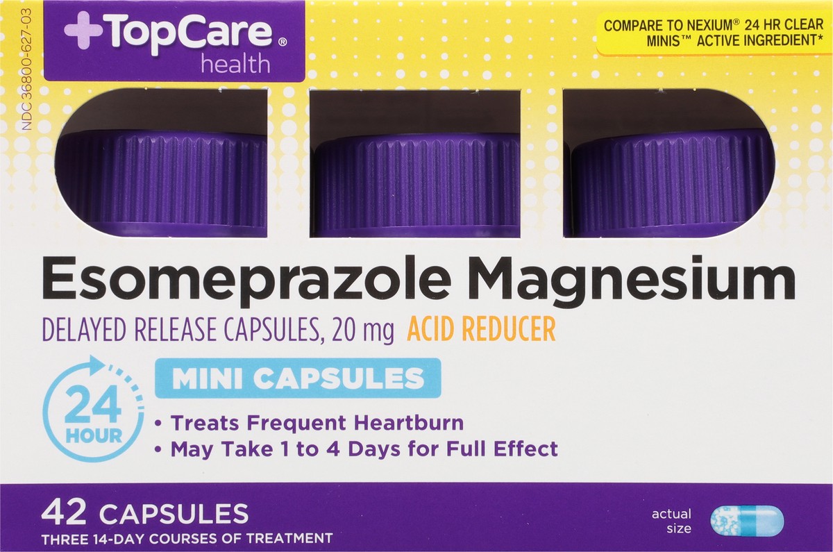 slide 9 of 11, TopCare Health 20 mg Esomeprazole Magnesium 42 Capsules, 42 ct