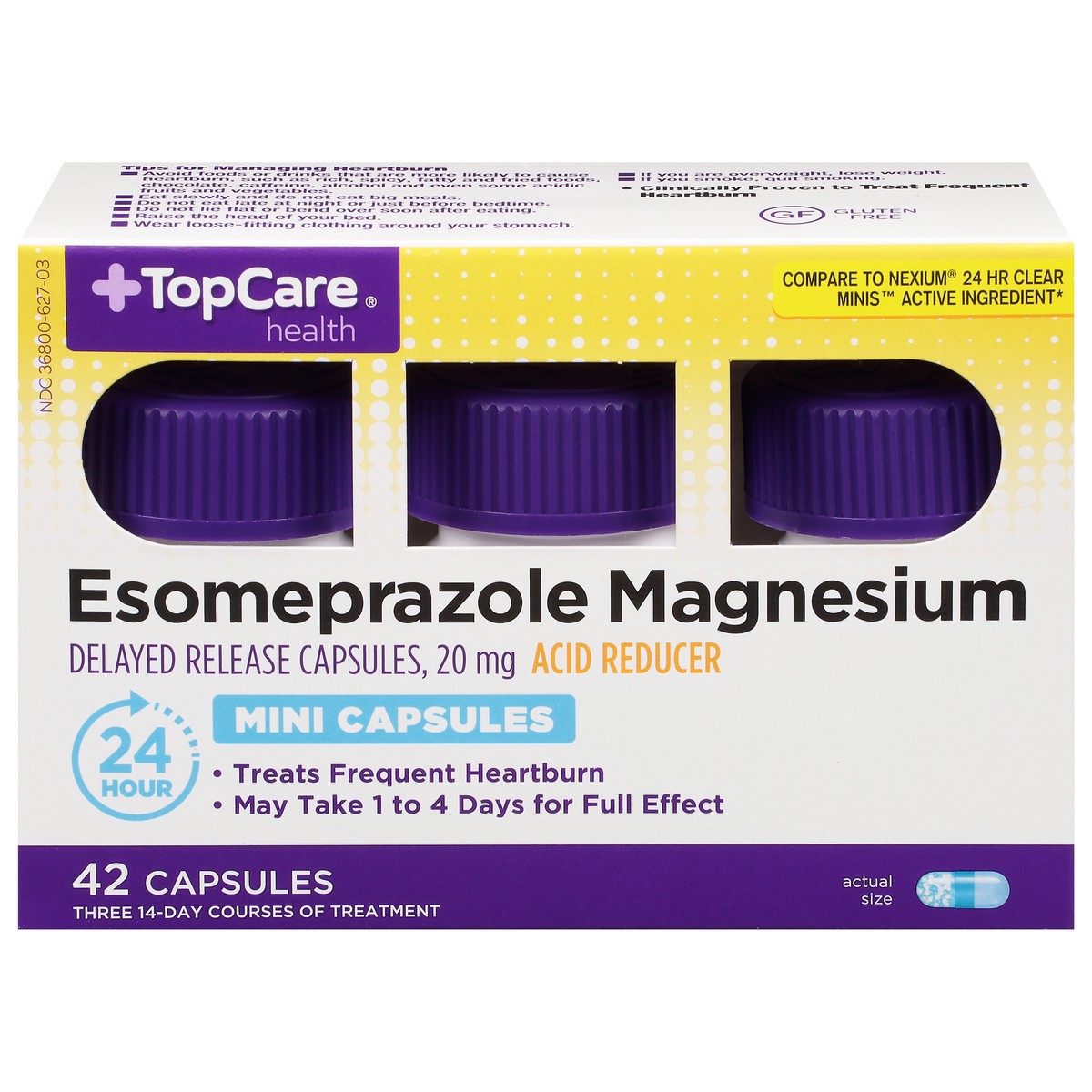 slide 11 of 11, TopCare Health 20 mg Esomeprazole Magnesium 42 Capsules, 42 ct