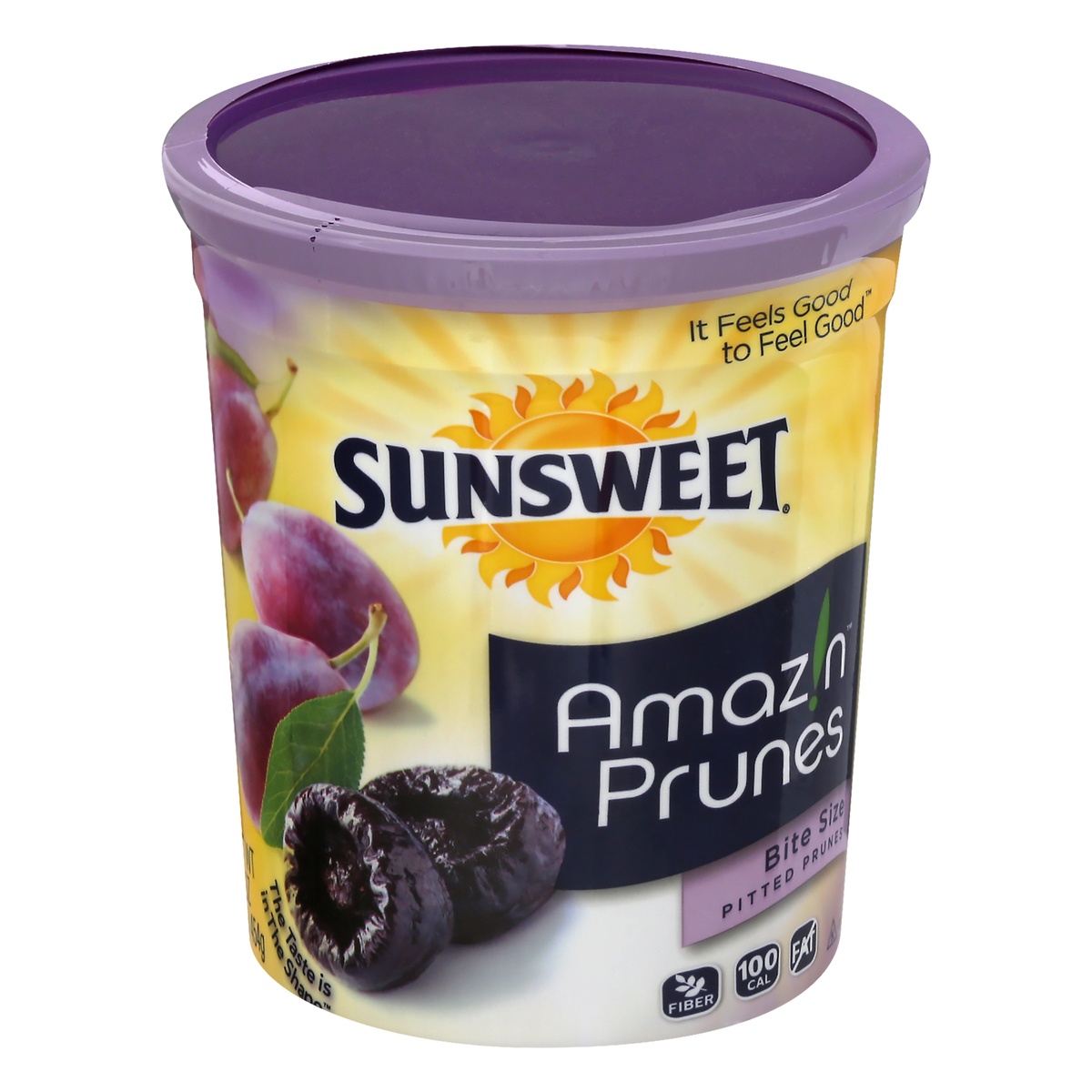 slide 1 of 1, Sunsweet Bite Size Pitted Prunes Canister, 16 oz
