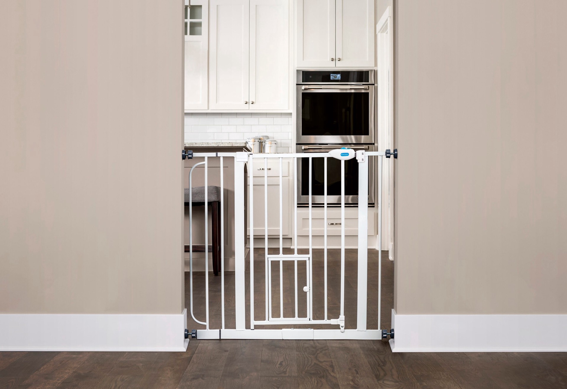 slide 4 of 4, Carlson Pet Gate - White, 30 in