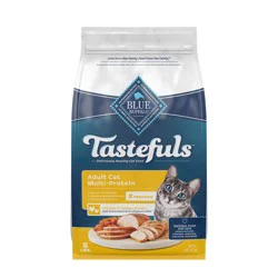 Blue Buffalo Tastefuls Adult Cat Dry Food, Multi-Protein Chicken & Turkey Recipe, 5-lb. Bag