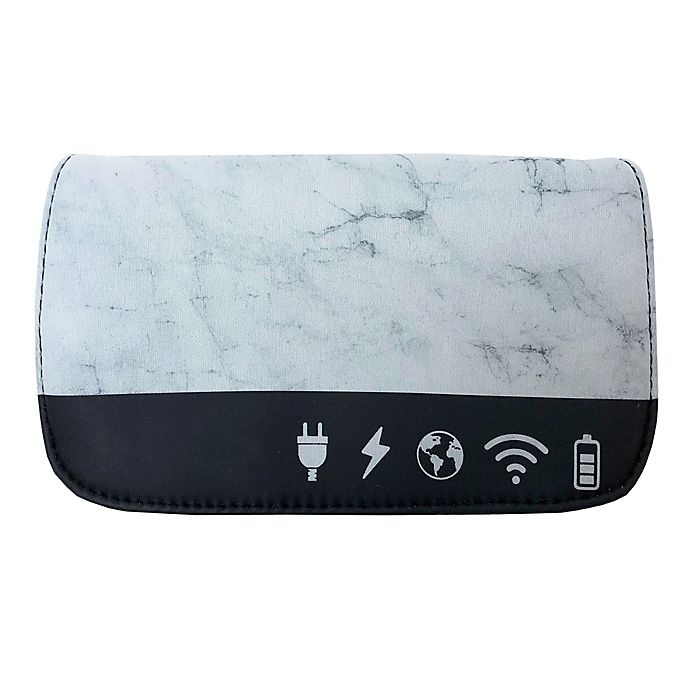 slide 1 of 3, MYTAGALONGS Icons Tech Organizing Pouch - Marble, 1 ct