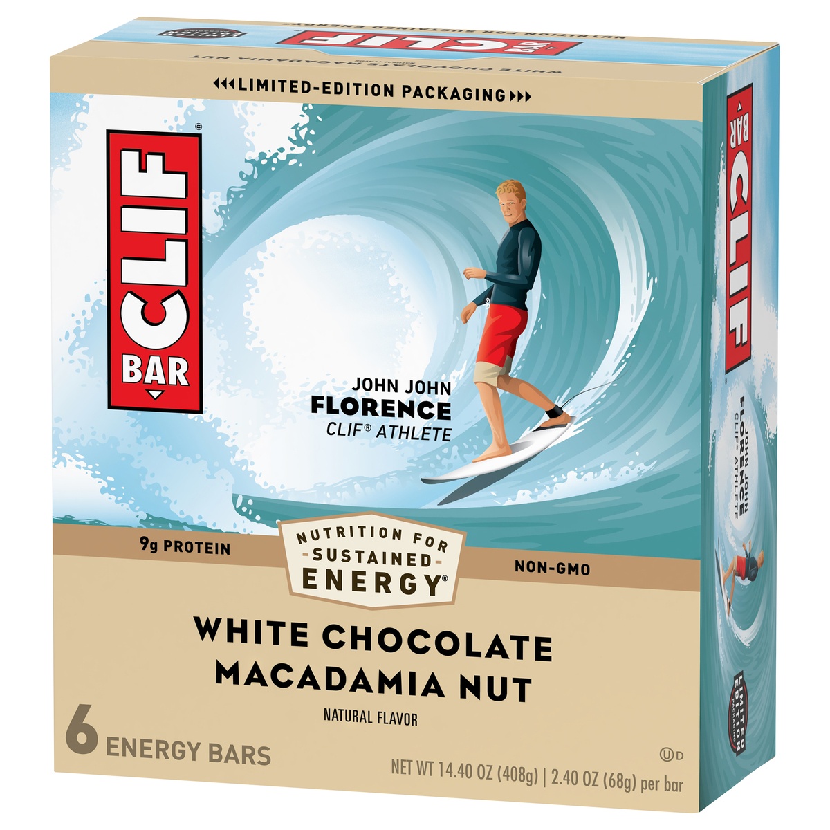 slide 3 of 10, CLIF Bar White Chocolate Macadamia Nut Energy Bar, 6 ct