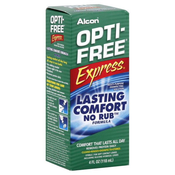 slide 1 of 1, Opti-Free Express Multi-Purpose Solution, 4 oz