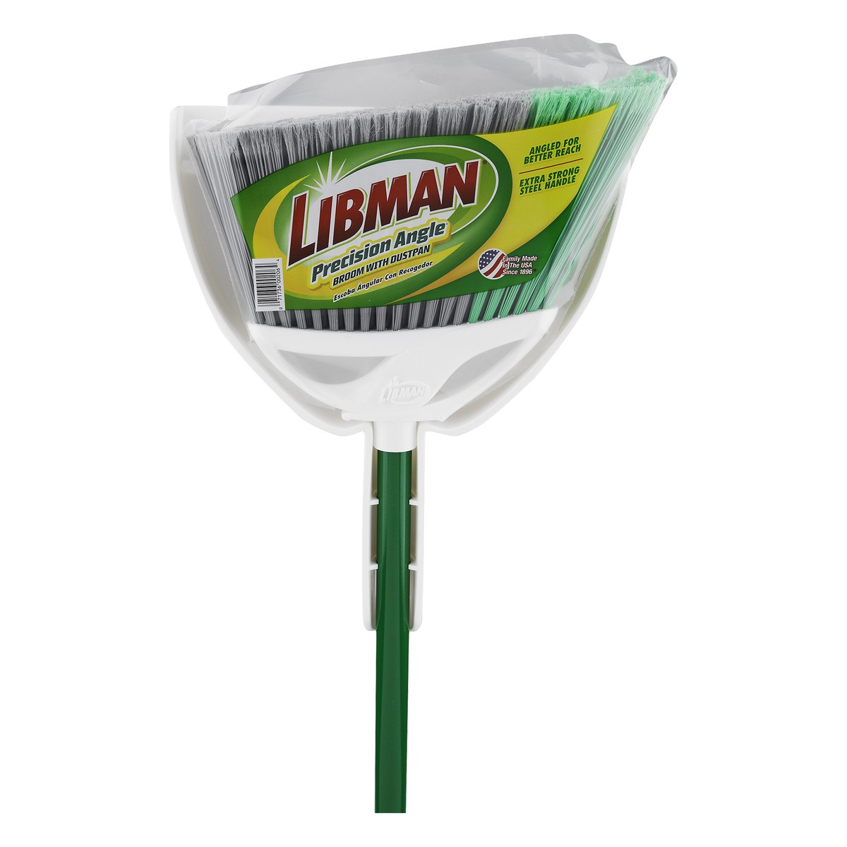slide 5 of 5, Libman Precision Angle Broom With Dustpan, 1 ea
