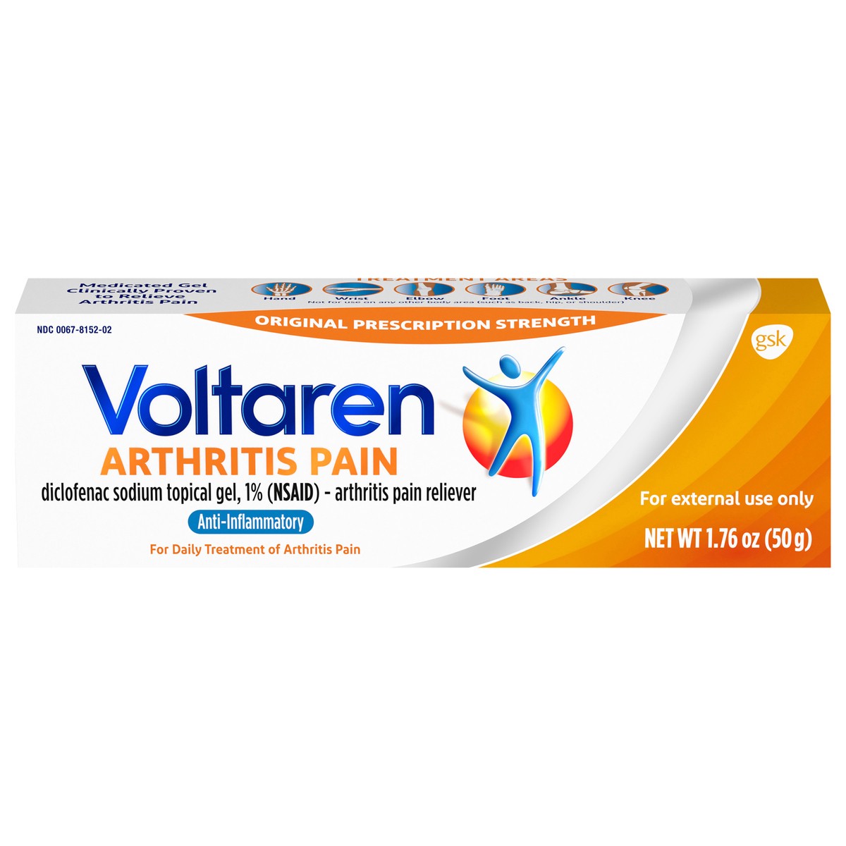 slide 1 of 9, Voltaren Topical Arthritis Pain Relief Gel Tube, 1.7 oz