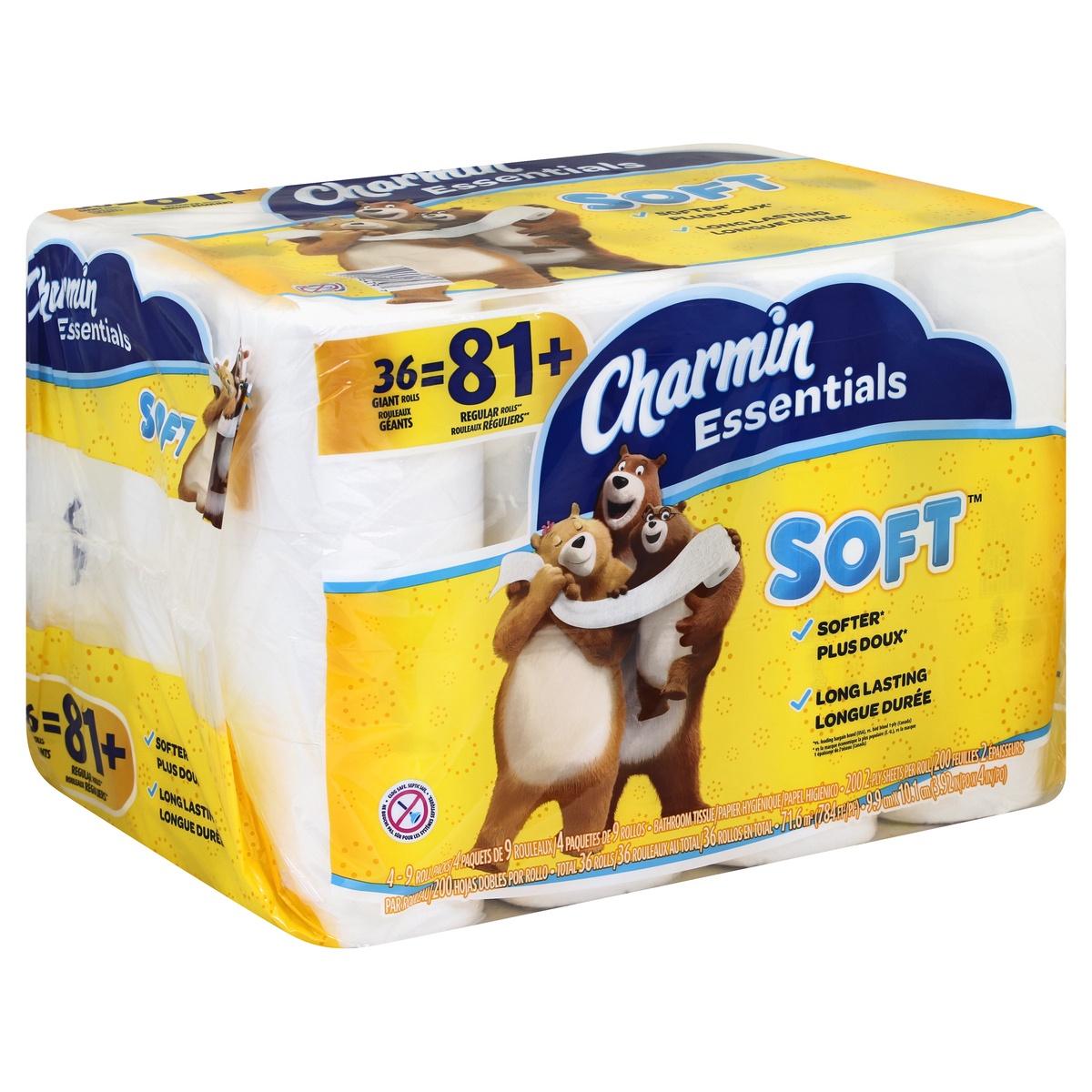 slide 1 of 1, Charmin Bathroom Tissue 4 ea, 4 ct