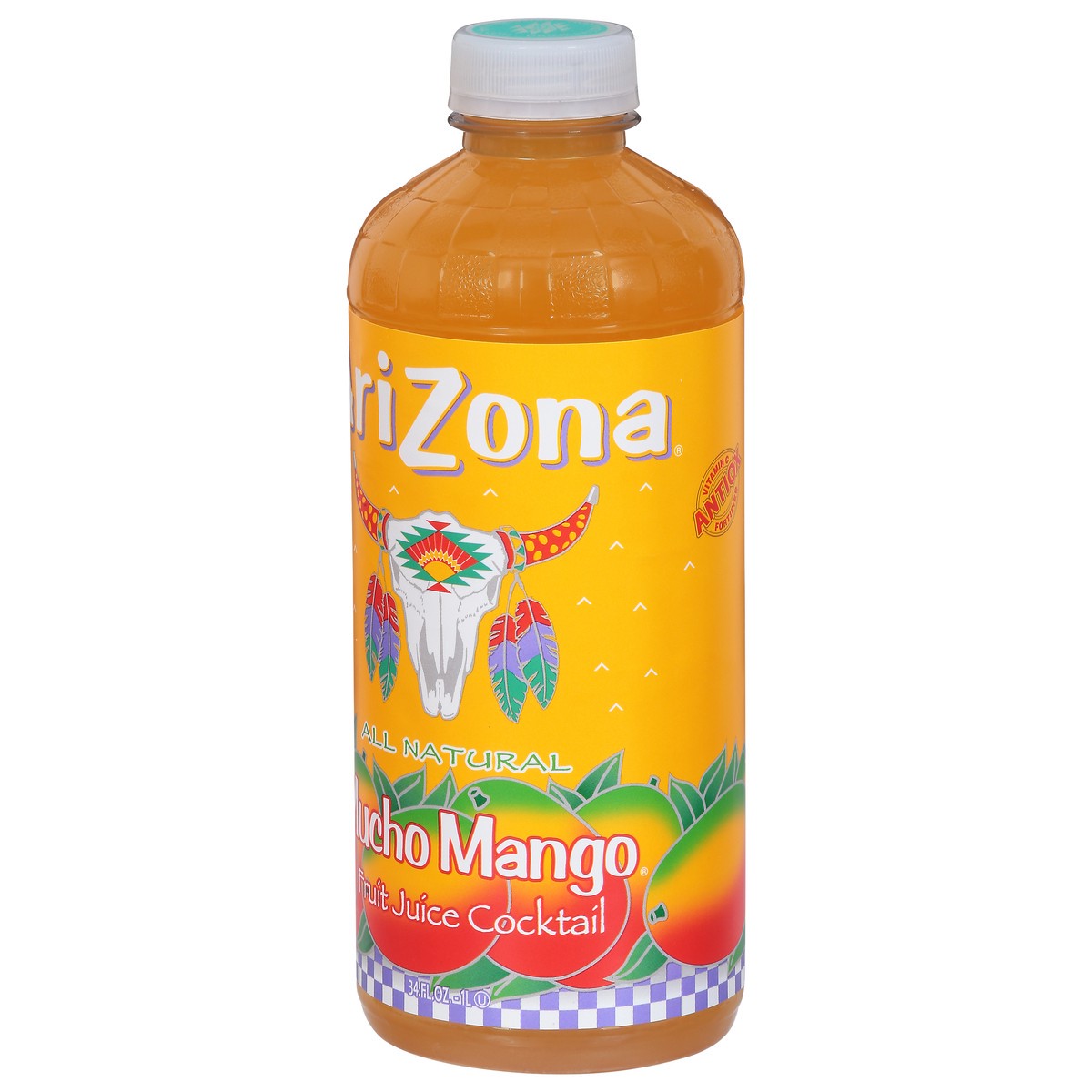 slide 4 of 9, AriZona Arizona Mucho Mango Juice - 34 fl oz, 34 fl oz