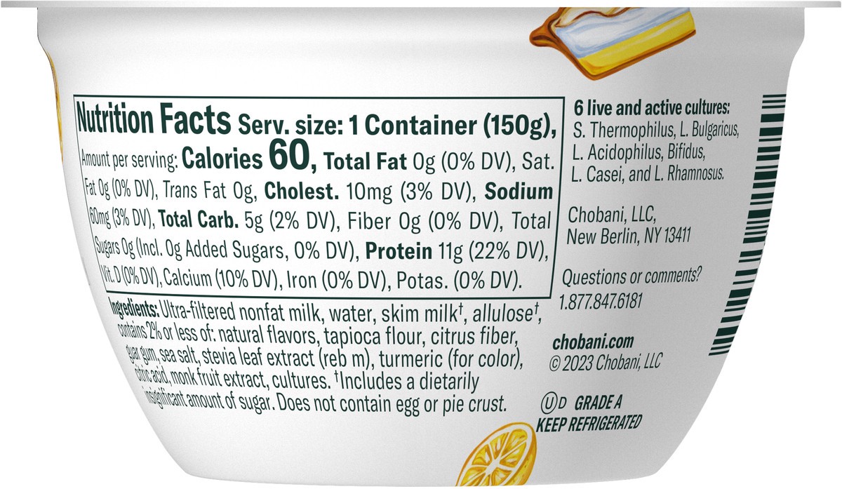 slide 5 of 9, Chobani Yogurt, Lemon Meringue Pie, 5.3 oz