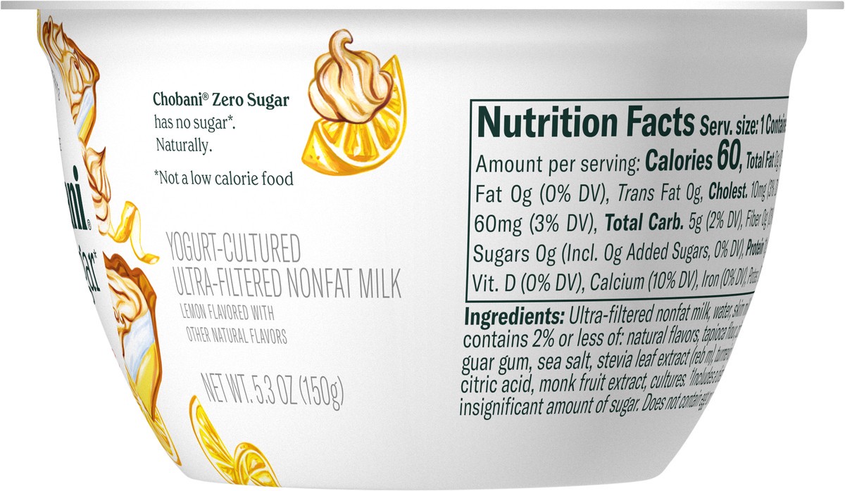 slide 4 of 9, Chobani Yogurt, Lemon Meringue Pie, 5.3 oz