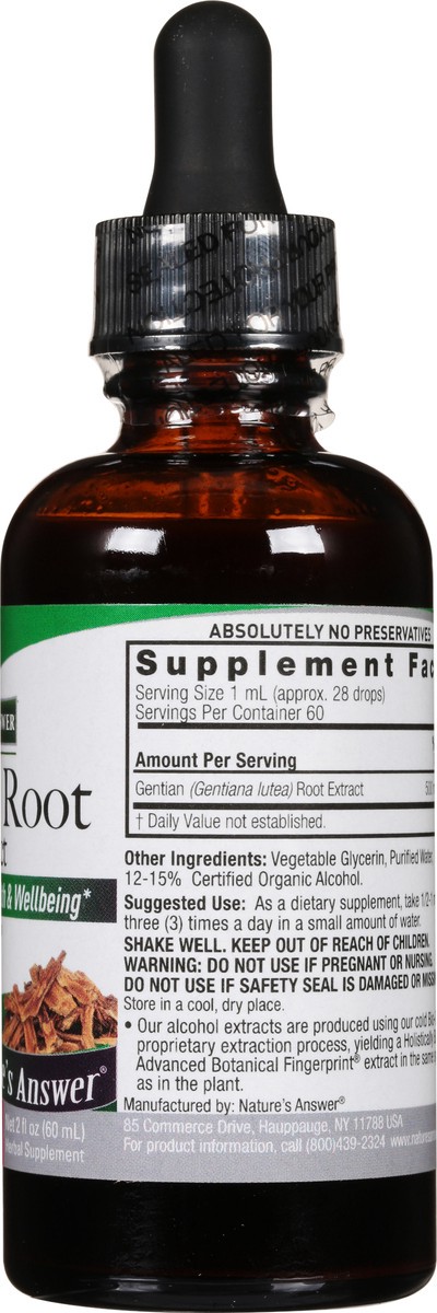slide 4 of 9, Nature's Answer Gentian Root Extract, 2 fl oz