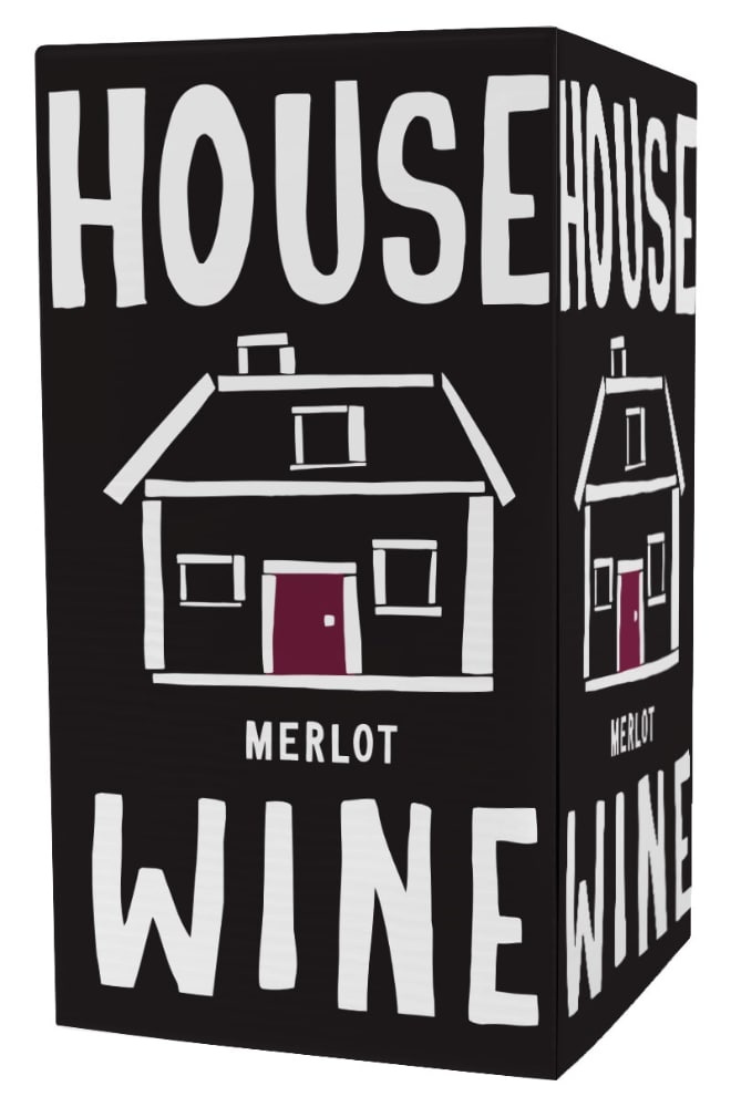 slide 1 of 1, House Wine Merlot Box Wine, 3 liter