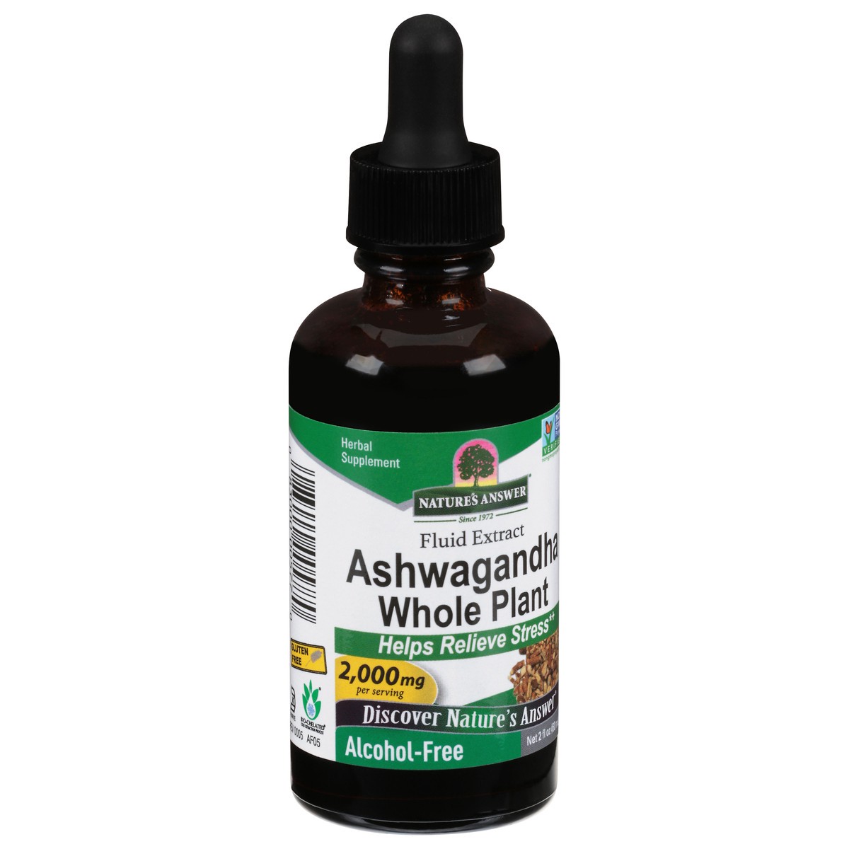 slide 3 of 9, Nature's Answer 2000 mg Fluid Extract Ashwagandha Whole Plant 2 fl oz, 2 fl oz