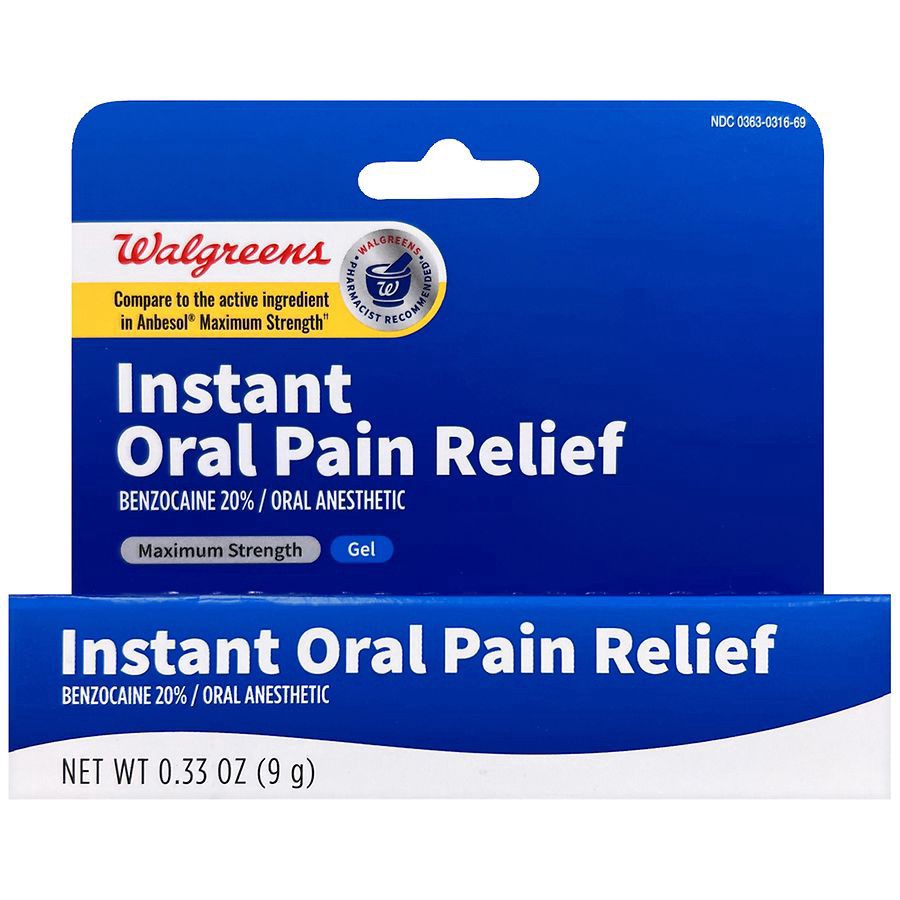 slide 5 of 5, Walgreens Oral Analgesic Gel, 0.33 oz