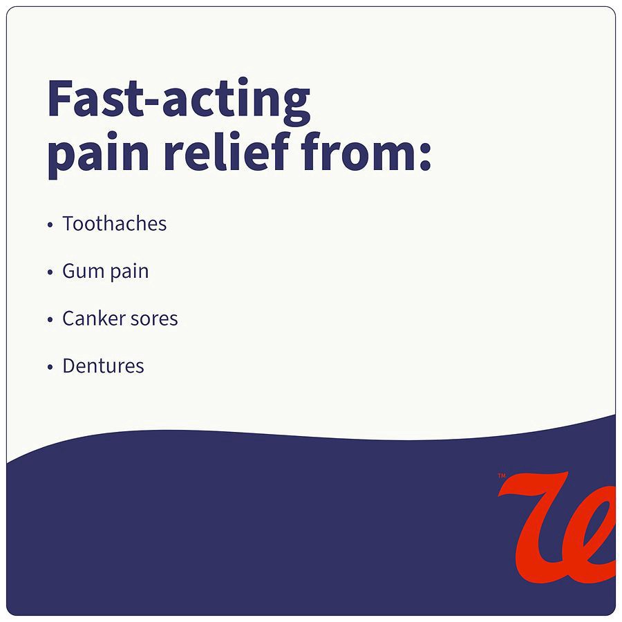 slide 4 of 5, Walgreens Oral Analgesic Gel, 0.33 oz