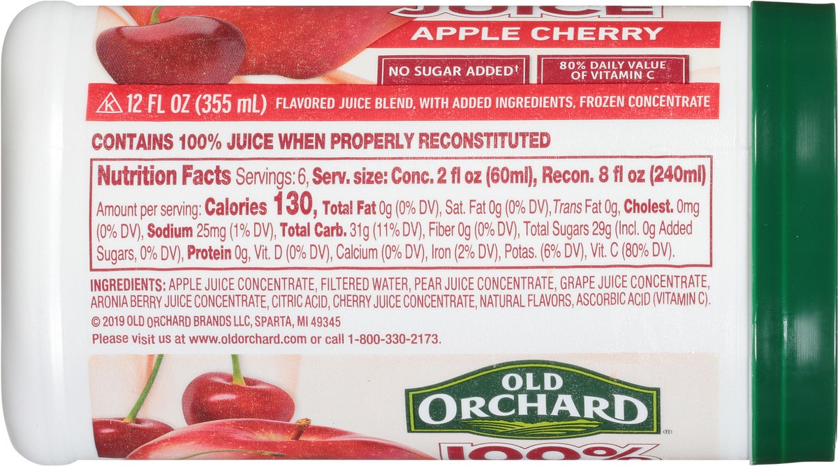 slide 6 of 13, Old Orchard Apple Cherry 100% Juice Blend Frozen Concentrate, 12 oz