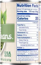 Kroger Cut Canned Green Beans