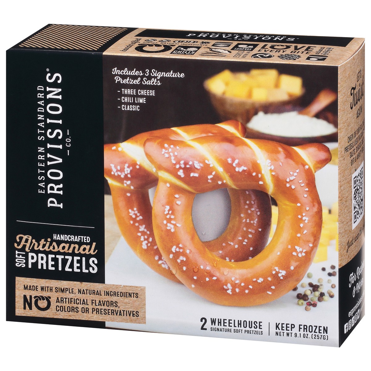 slide 7 of 9, Eastern Standard Provisions Soft Artisanal Three Cheese Classic Pretzels 2 ea, 1 ct
