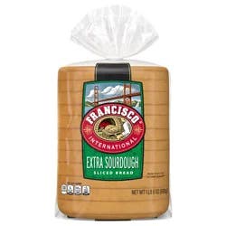 Francisco Extra Sourdough Bread, 24 oz, Plain Pre-sliced Sourdough Bread, Bag