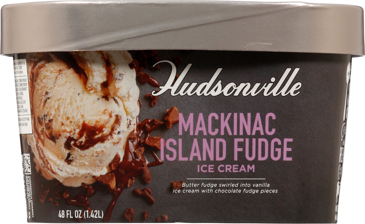 slide 5 of 9, Hudsonville Mackinac Island Fudge Ice Cream 48 fl oz, 48 fl oz